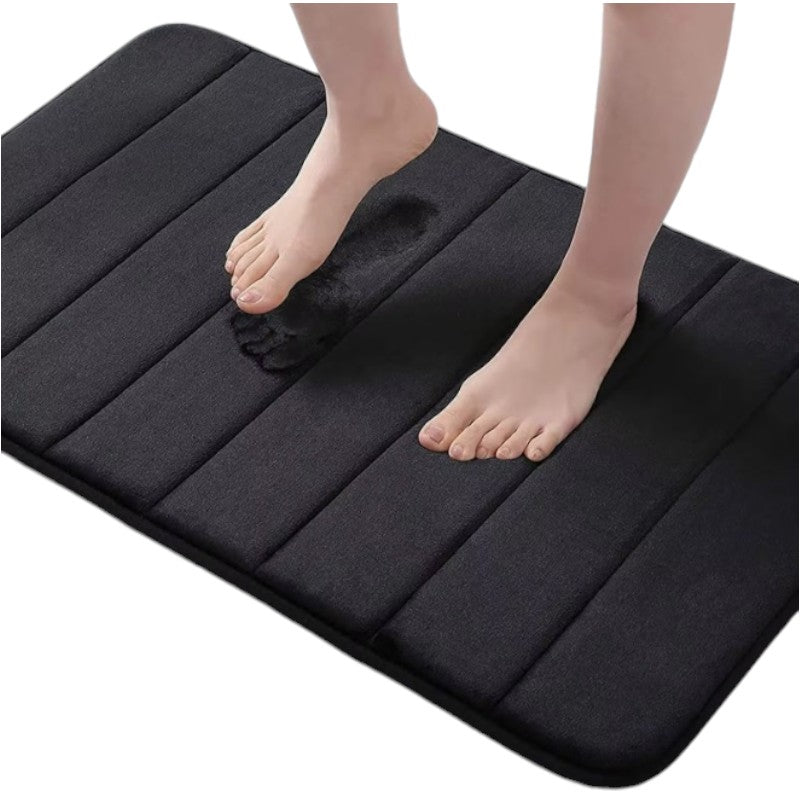 LARGE BATHROOM RUG SHOWER MAT BATHTUB SOFT BLACK 50X80 XL
