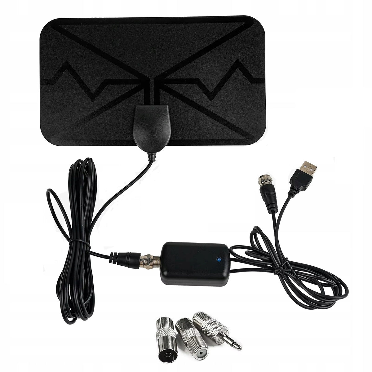 LARGE FM RADIO ANTENNA + AMPLIFIER + 4 DIFFERENT ADAPTERS FOR CINEMA TOWER RADIO