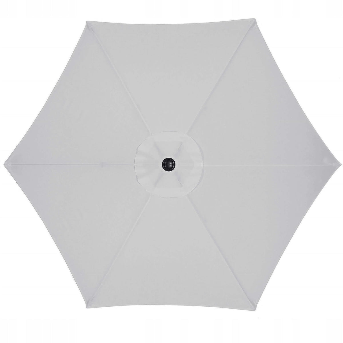LARGE GARDEN UMBRELLA FOLDING GREY BROKEN STRONG 260cm WITH CRANK SOLID Packaging status original