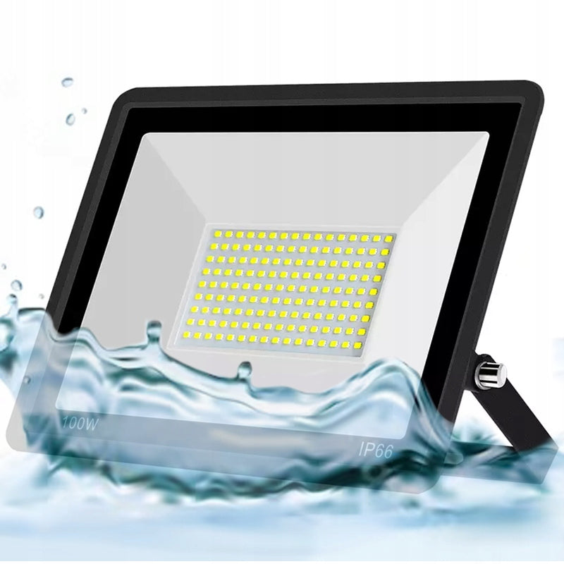 LARGE LED HALOGEN FLOODLIGHT TEMPERED GLASS LAMP 4500K + SLIM HANDLE 200W Manufacturer code 5833