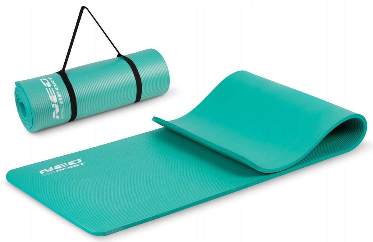 LARGE YOGA FITNESS EXERCISE MAT THICK 1,5cm Color blue