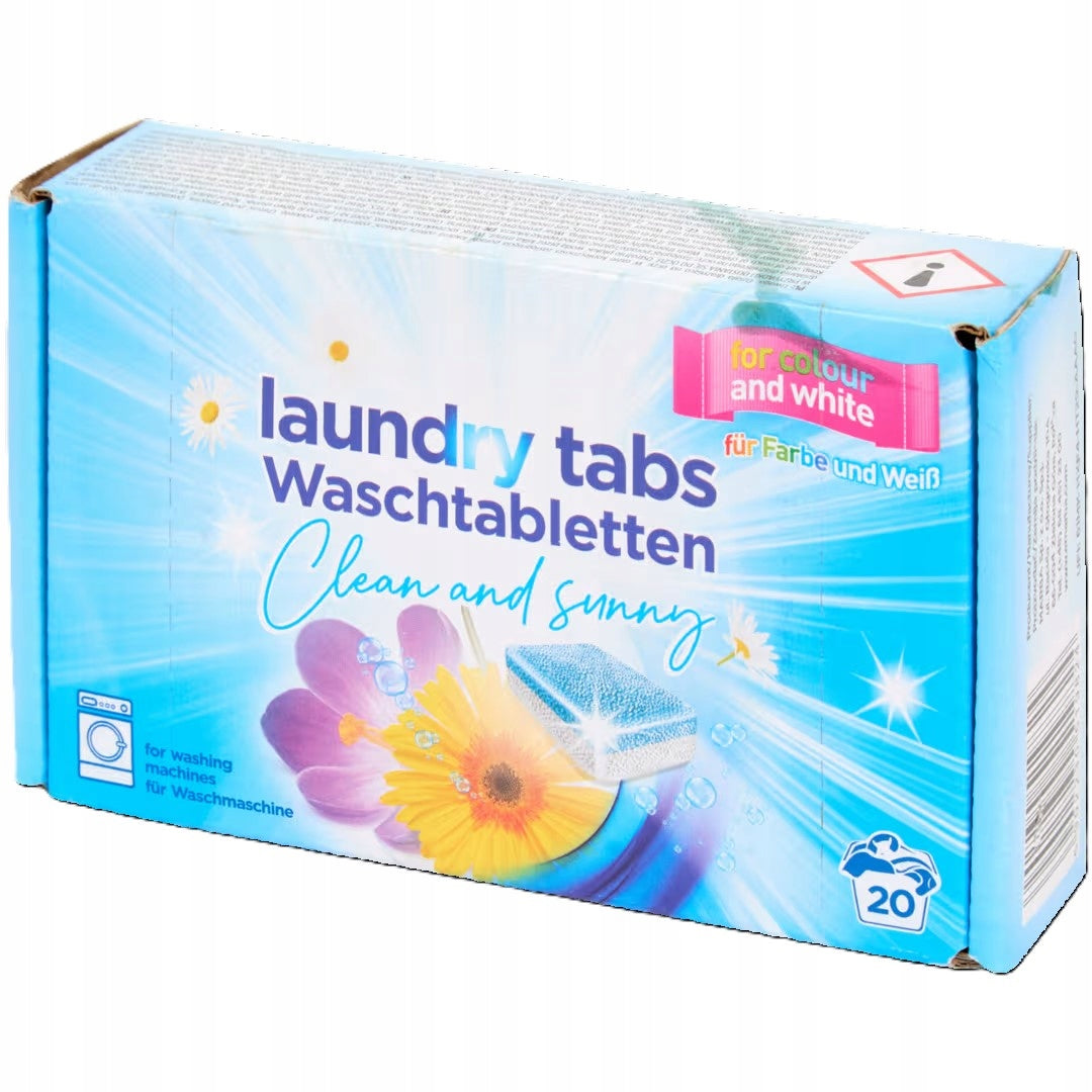 LAUNDRY COLOR WASHING TABLETS 20 PCS