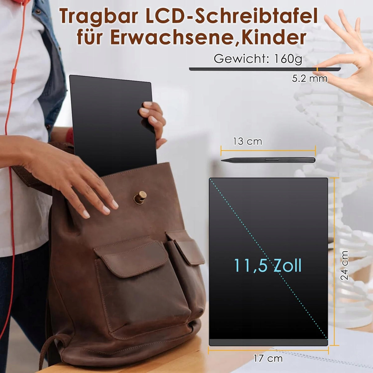 LCD Graphics Tablet 11,5 Inch Drawing Board Writing Washable Stylus Manufacturer code Czemo LCD
