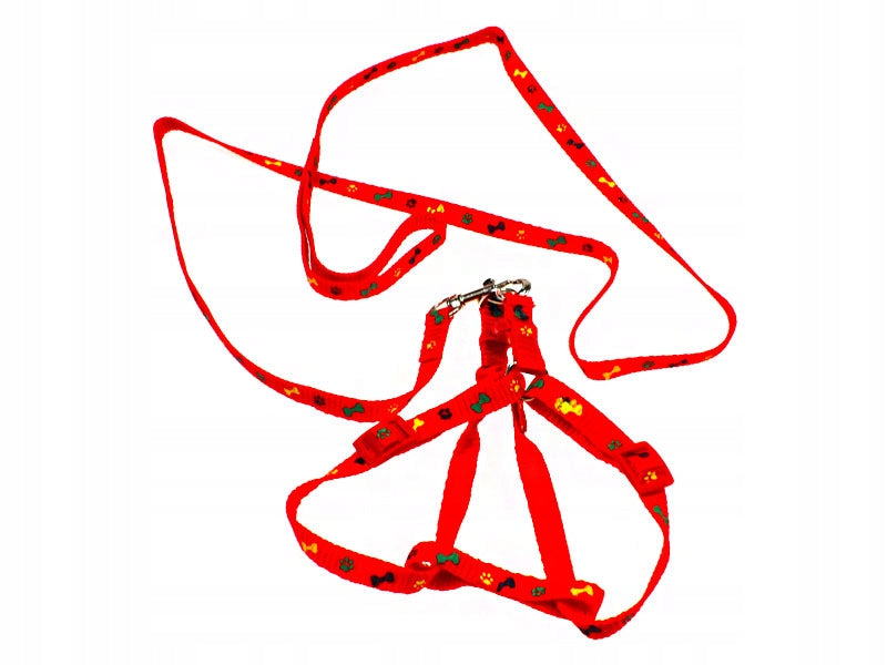 LEASH + CAT DOG HARNESS SOLID COLORS