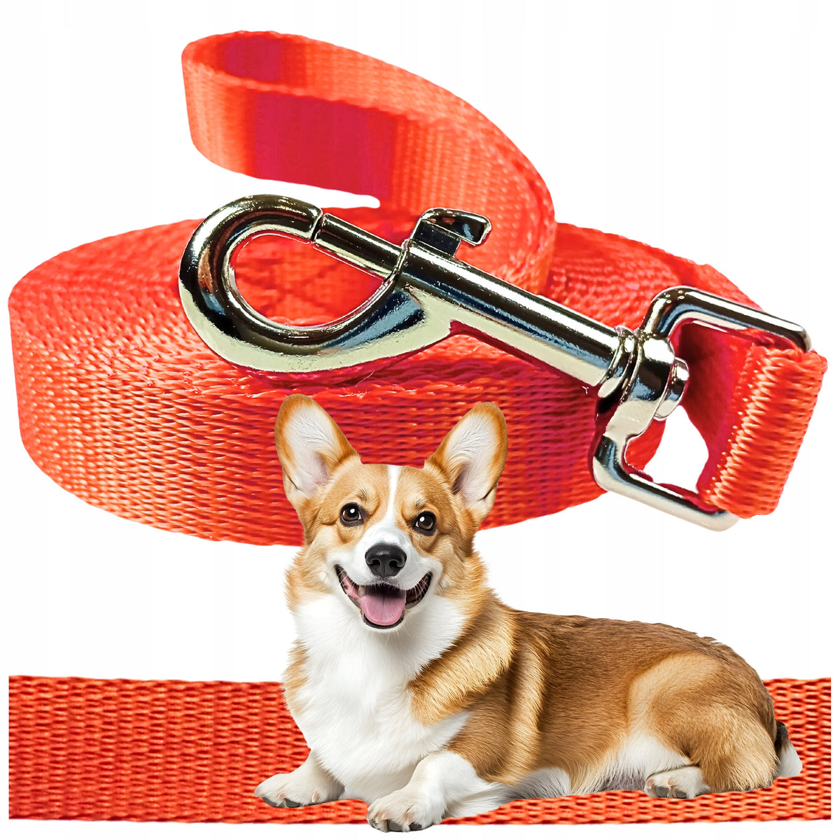LEASH FOR BIG DOG TRAINING URBAN STRONG CORD 4M ORANGE