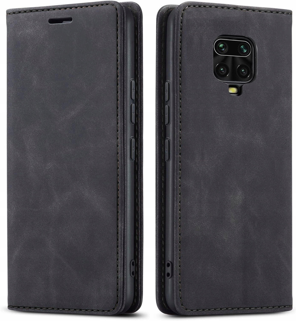 LEATHER CASE MAGNETIC SHEEP SKIN FOR XIAOMI REDMI NOTE 9 PRO / 9S +GLASS Packaging status original
