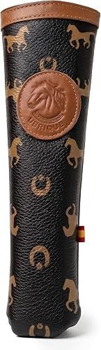 LEATHER FAN HOLDER WITH ZIPPER PROTECTIVE CASE Brand no brand