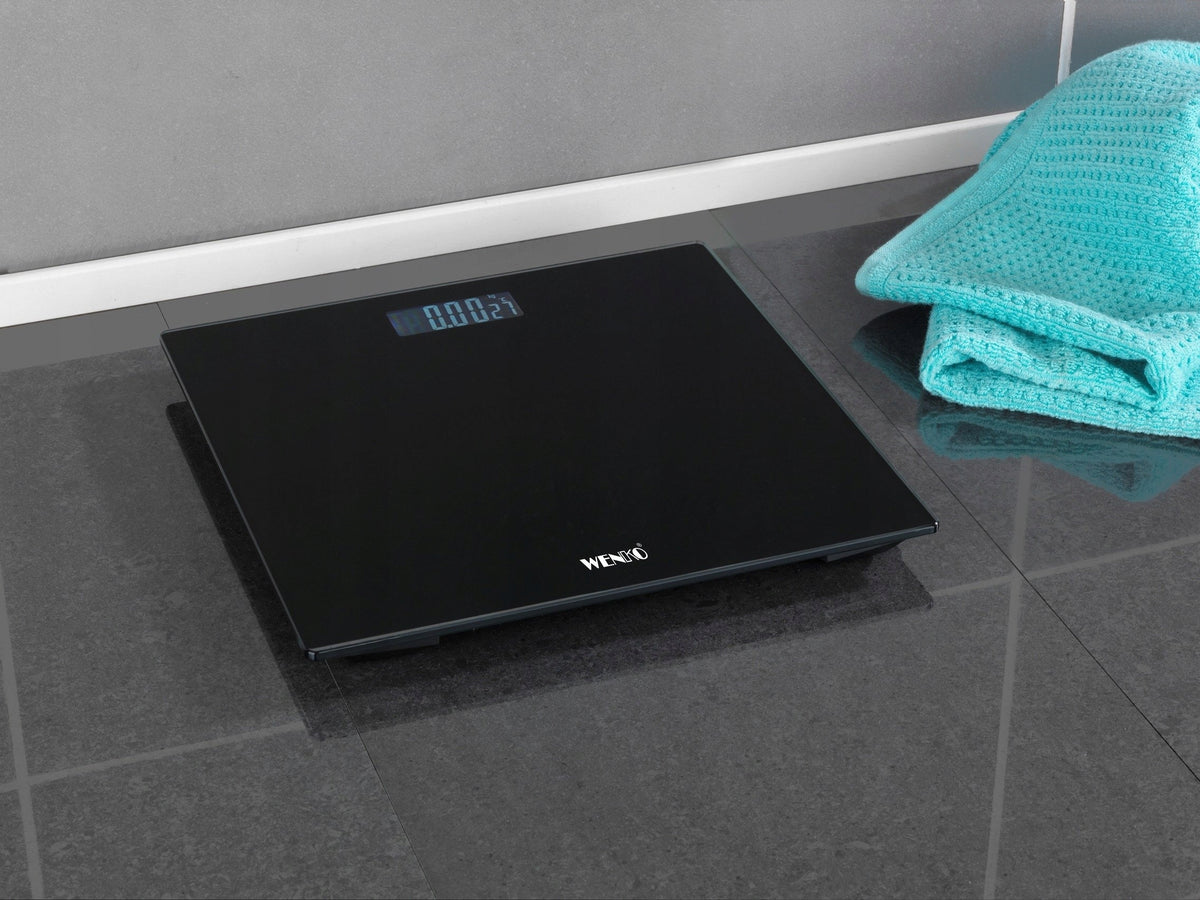 LED BATHROOM PERSONAL SCALE GLASS 30x30 cm WENKO Brand Wenko