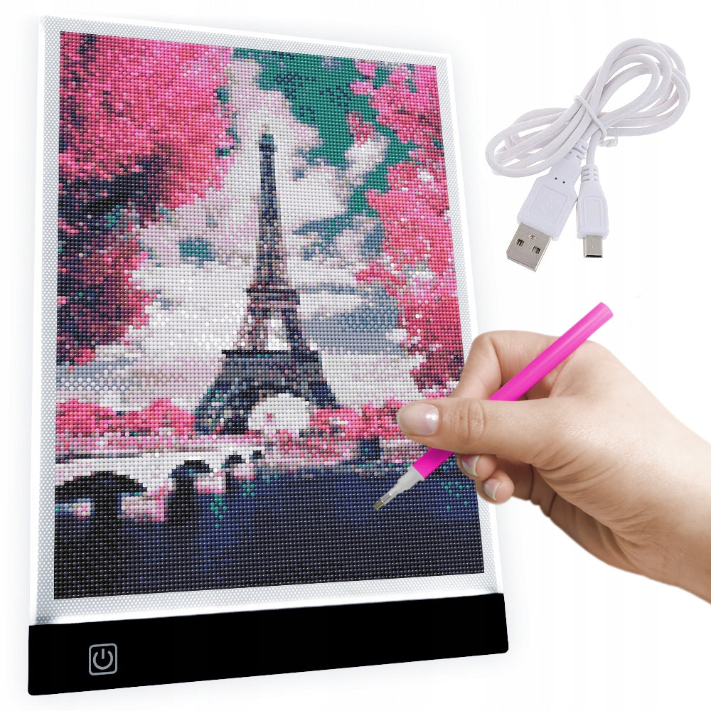 LED BOARD ILLUMINATED DRAWING BOARD A4 FOR DIAMOND PAINTING