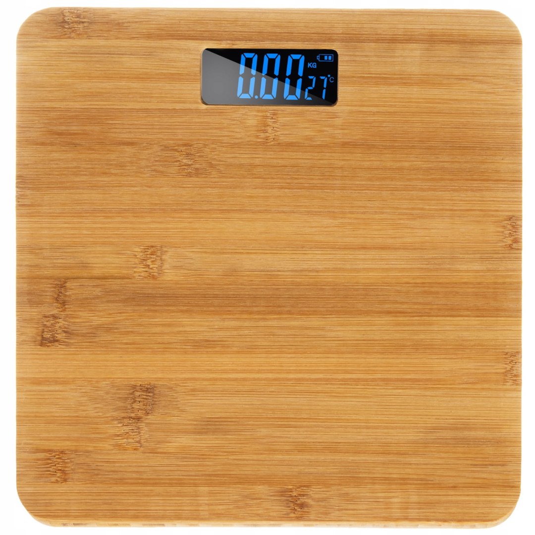 LED Bathroom Scale - Wooden