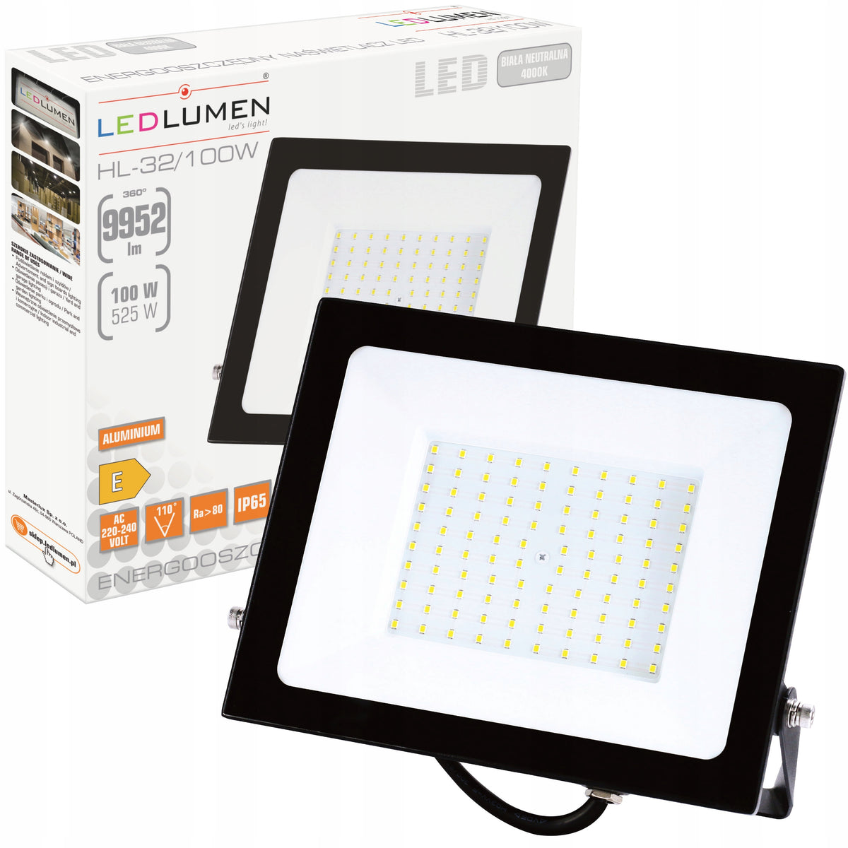 LED FLOODLIGHT 100W HALOGEN OUTDOOR IP65 9952LM GARDEN LAMP