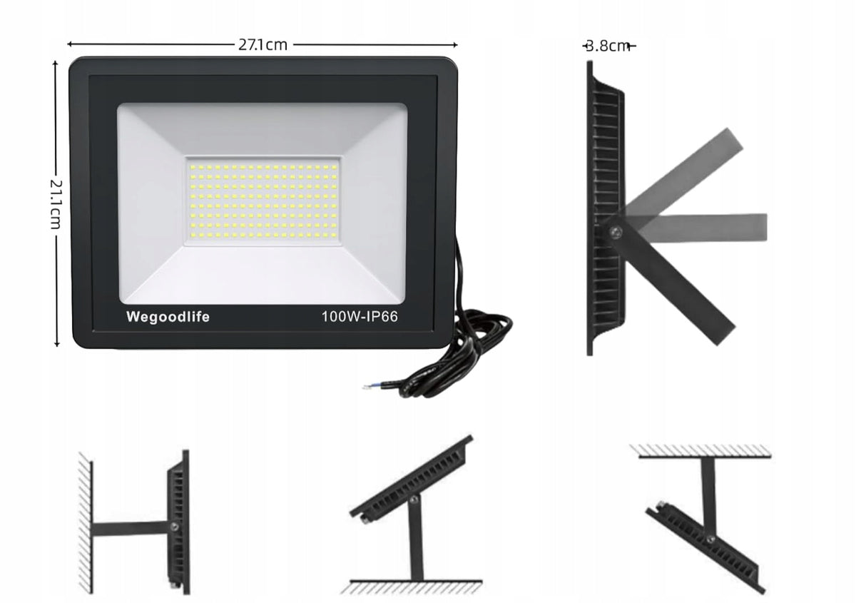 LED Floodlight 10W 3000K IP65 Halogen Lamp Outdoor Spotlight Brand Philips