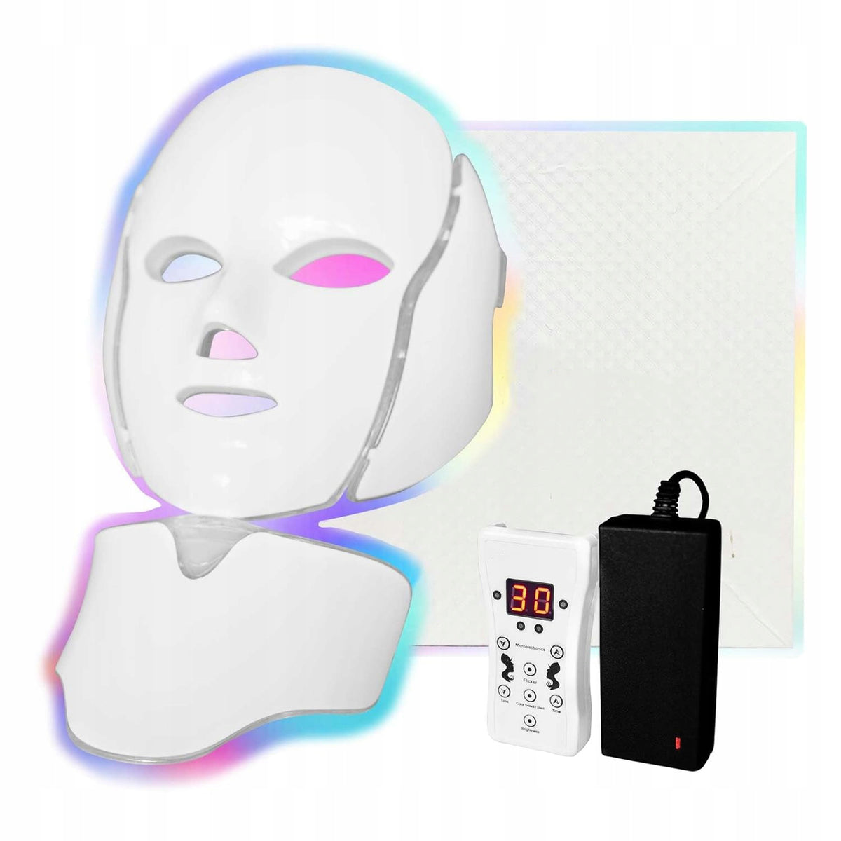 LED MASK 7 COLORS TO REDUCE WRINKLES AND IMPROVE SKIN TONE Packaging status original