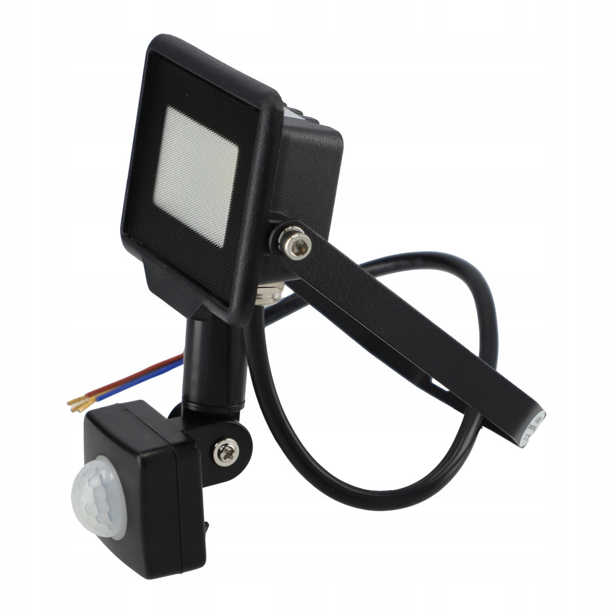 LED floodlight SLIM 10W halogen with MOTION AND dusk SENSOR reflector Color black