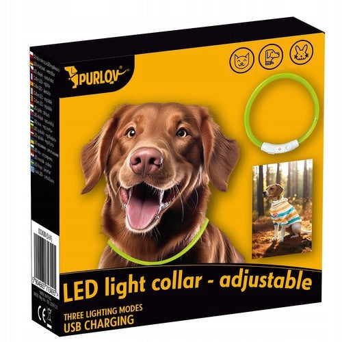 LED glow collar- adjustable Purlov USB