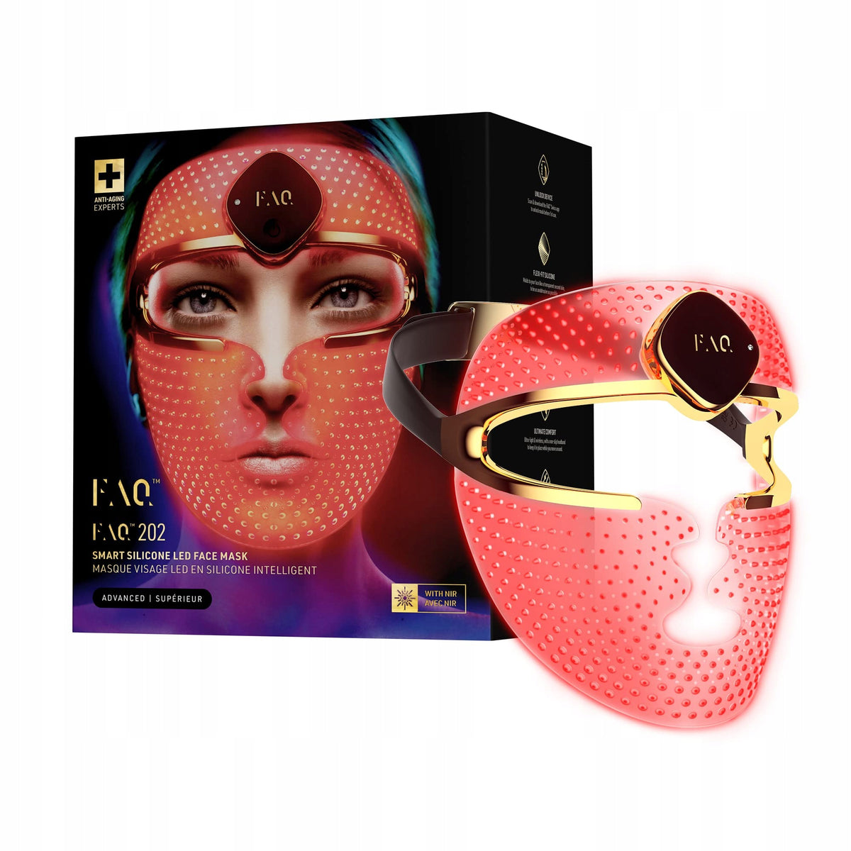 LED mask FOREO Faq 202 multifunctional light therapy for face