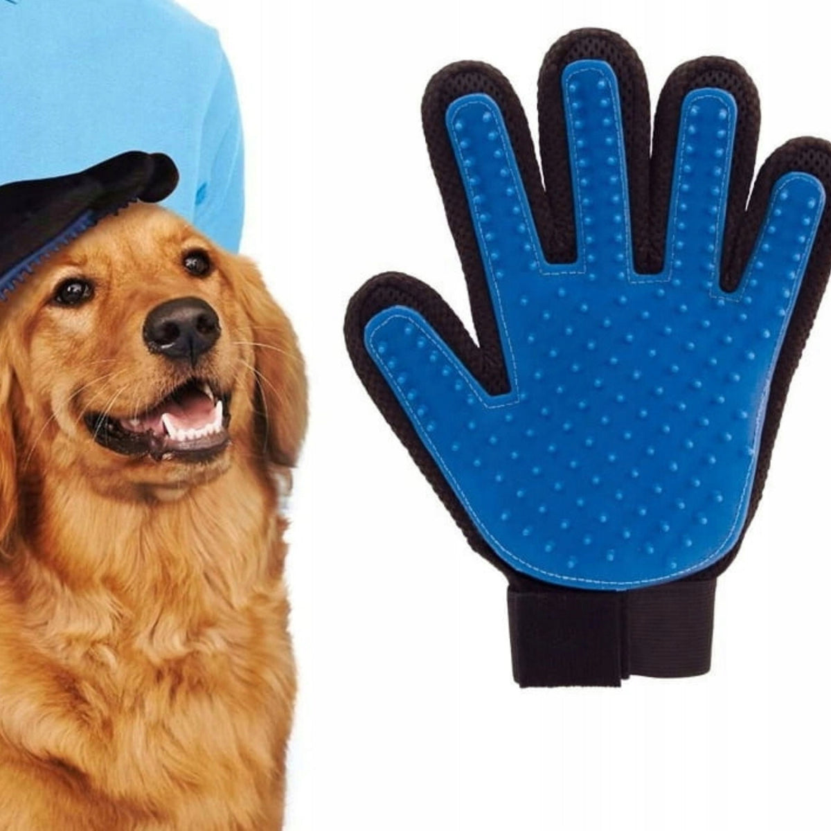LEFT HANDED Glove COMBING BRUSH FOR CAT DOG HAIR Packaging status original