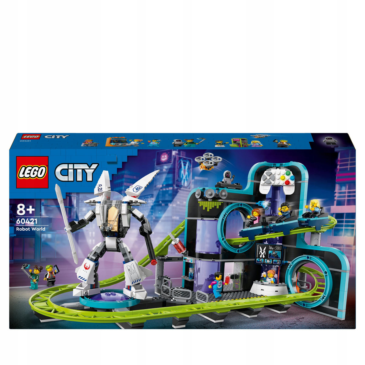 LEGO 60421 CITY - THE WORLD OF ROLLERCOASTER ROBOTS