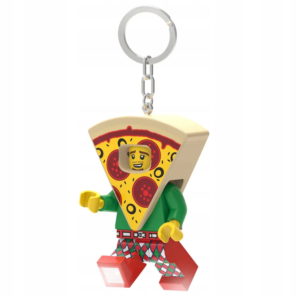 LEGO KEYCHAIN FLASHLIGHT LED PIZZA KEY CHAIN WITH FLASHLIGHT
