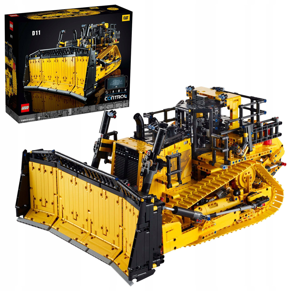 LEGO Technic 42131 CAT D11 Bulldozer controlled by application