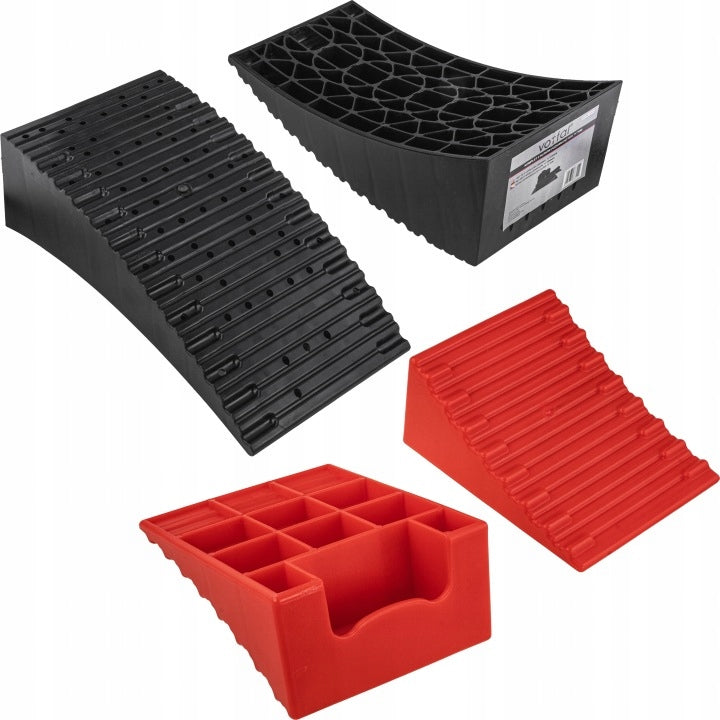 LEVELING WEDGES 2X SET OF RAMPS UNDERLAYS MOTORHOME TRAILERS CAMPING 11T Manufacturer code V09629