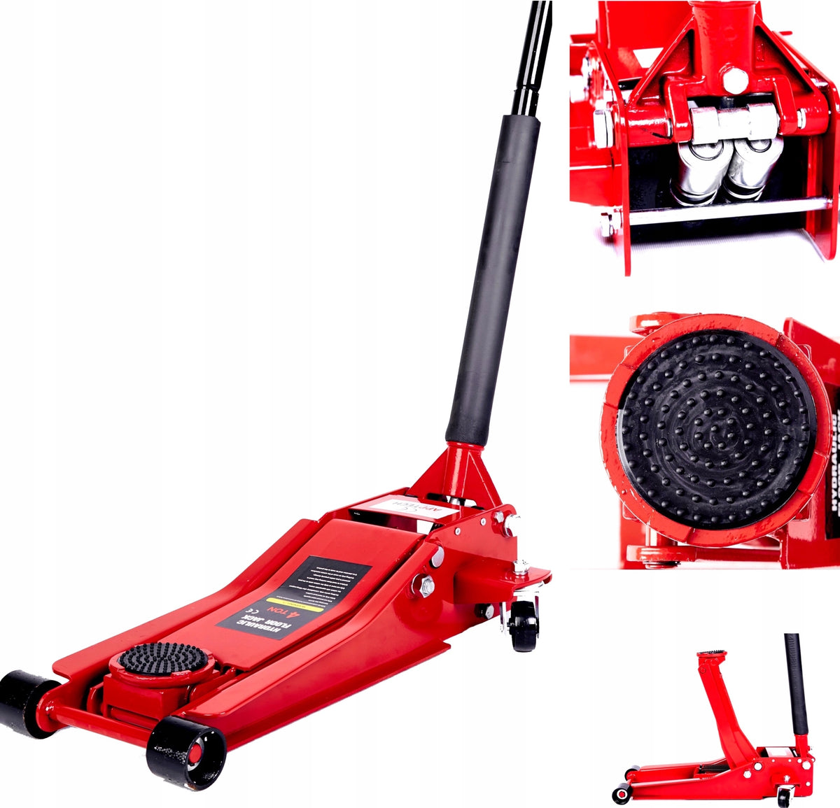 LIFT LOW PROFILE FROG 4T 2-PISTON RUBBER LOW HIGH 72-550MM 4 TONS