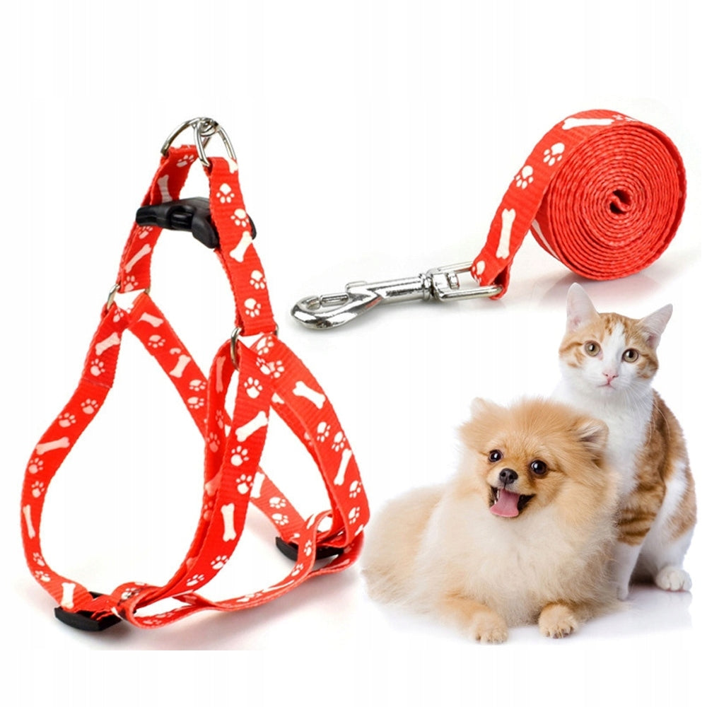 LIGHT HARNESS LEASH FOR CAT DOG RABBIT 120CM MIX