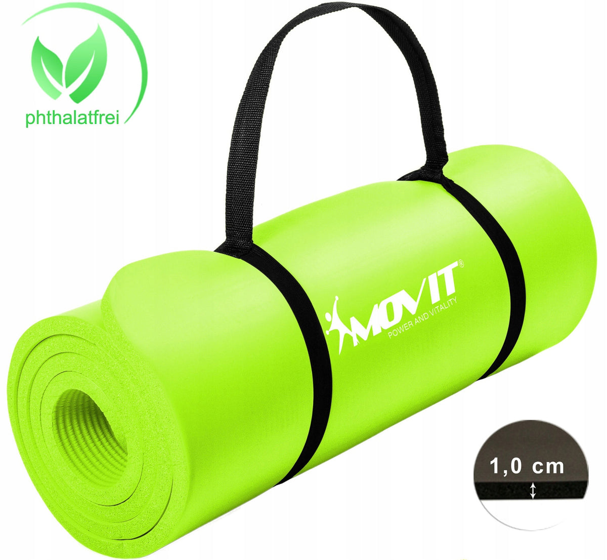 LIME YOGA FITNESS GYMNASTICS EXERCISE MAT