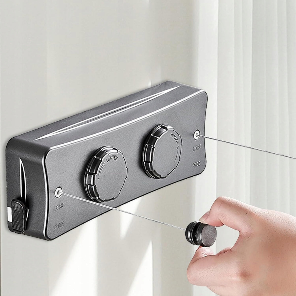 LINE EXTENDABLE FOR WASHING 5.1M ROTARY TENSIONER FOR DRYING THE BALCONY Brand Bedee