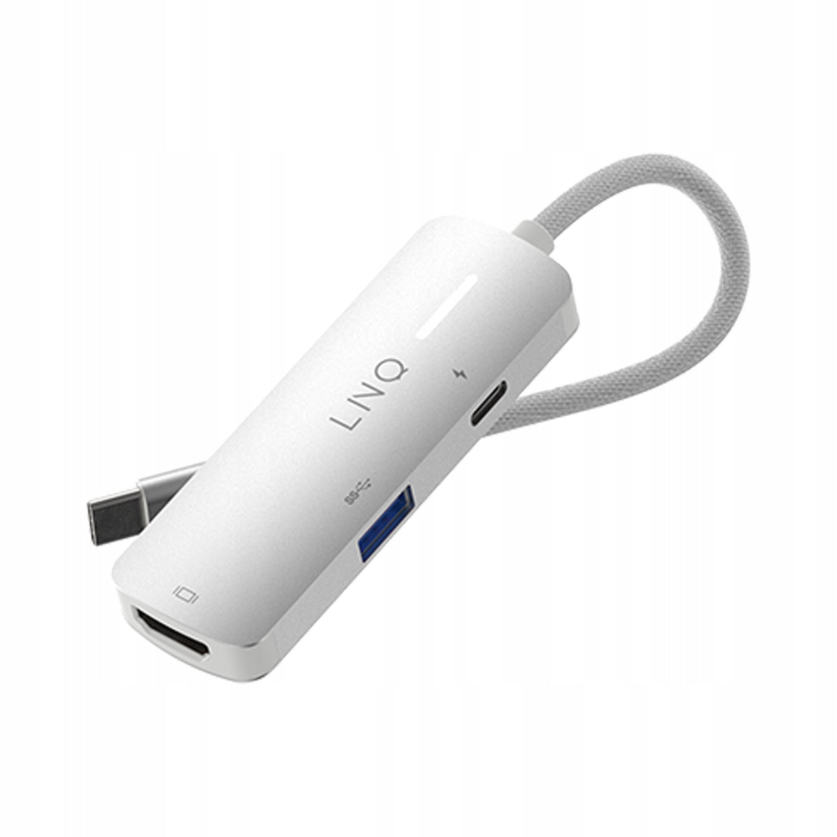 LINQ Hub 3in1 Pro USB-C Multiport - Silver Packaging status original