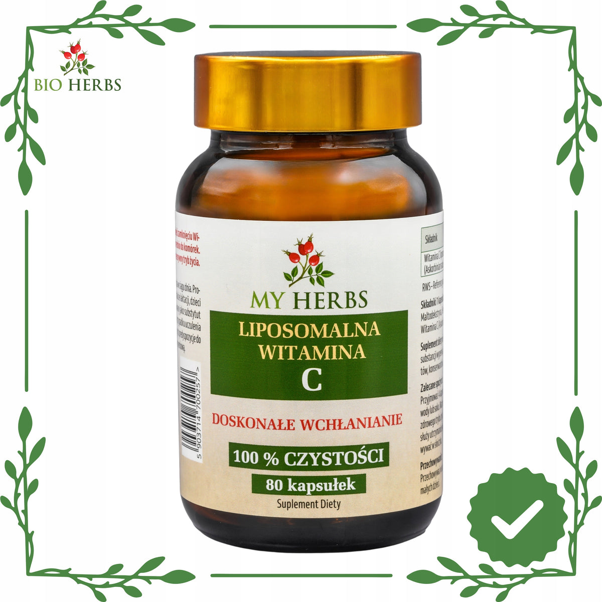 LIPOSOMAL VITAMIN C IMMUNITY 80 kaps Medical device no