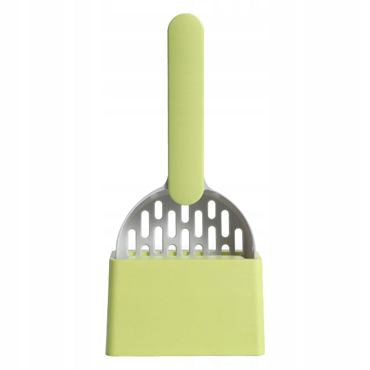 LITTER BOX SPATULA + HANDLE GREY + GREEN