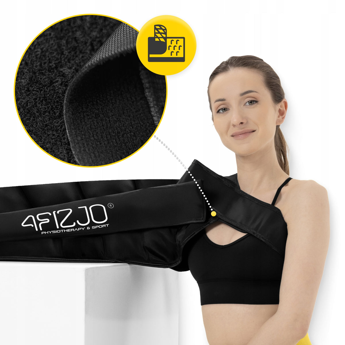 LYMPHATIC DRAINAGE SLEEVES PRESSURE THERAPY CUFFS 6-CHAMBER 2 pcs. Packaging status original