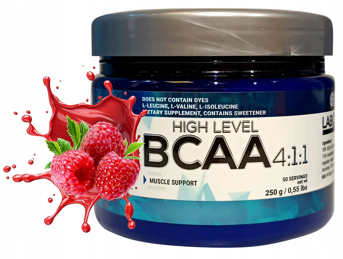 Labocore Nutrition BCAA HIGH LEVEL 4:1:1 250g Raspberry AMINO ACIDS