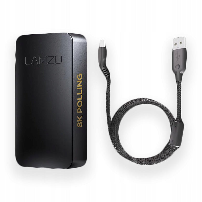 Lamzu 8K 8000Hz USB Receiver Black Mouse Receiver Adapter