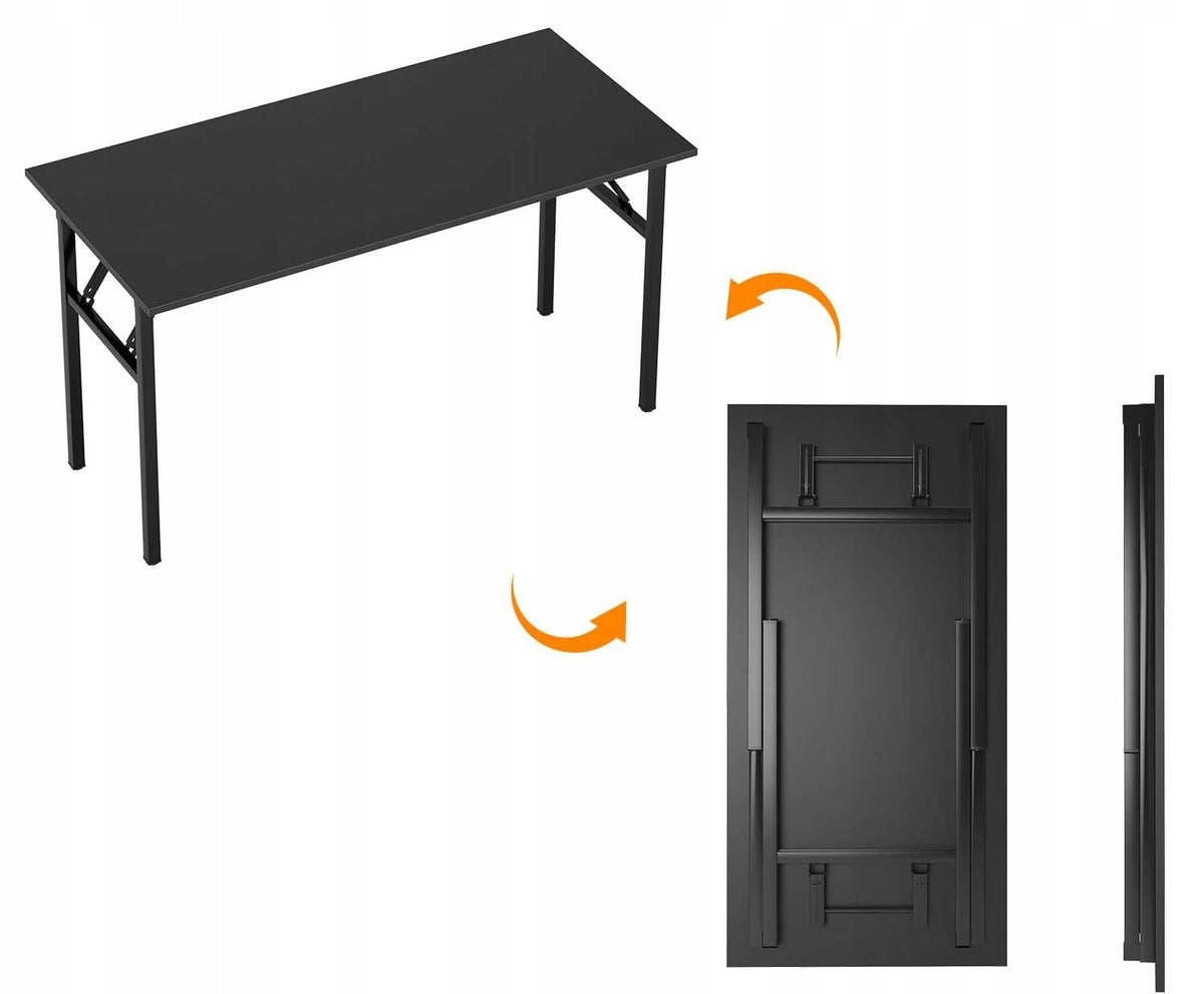 Laptop Table Folding Small Computer Desk 80 x 40 x 76 cm BLACK Packaging status original