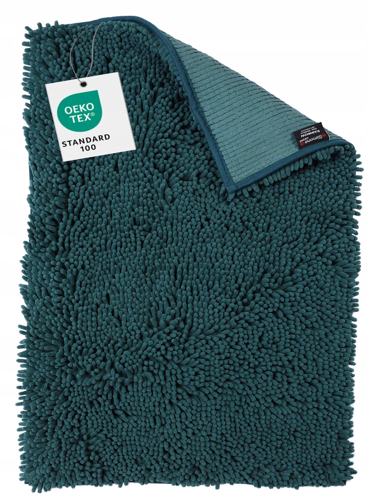Large Absorbent Bathroom Rug for Laundry Mat Bottle Green 70X120cm