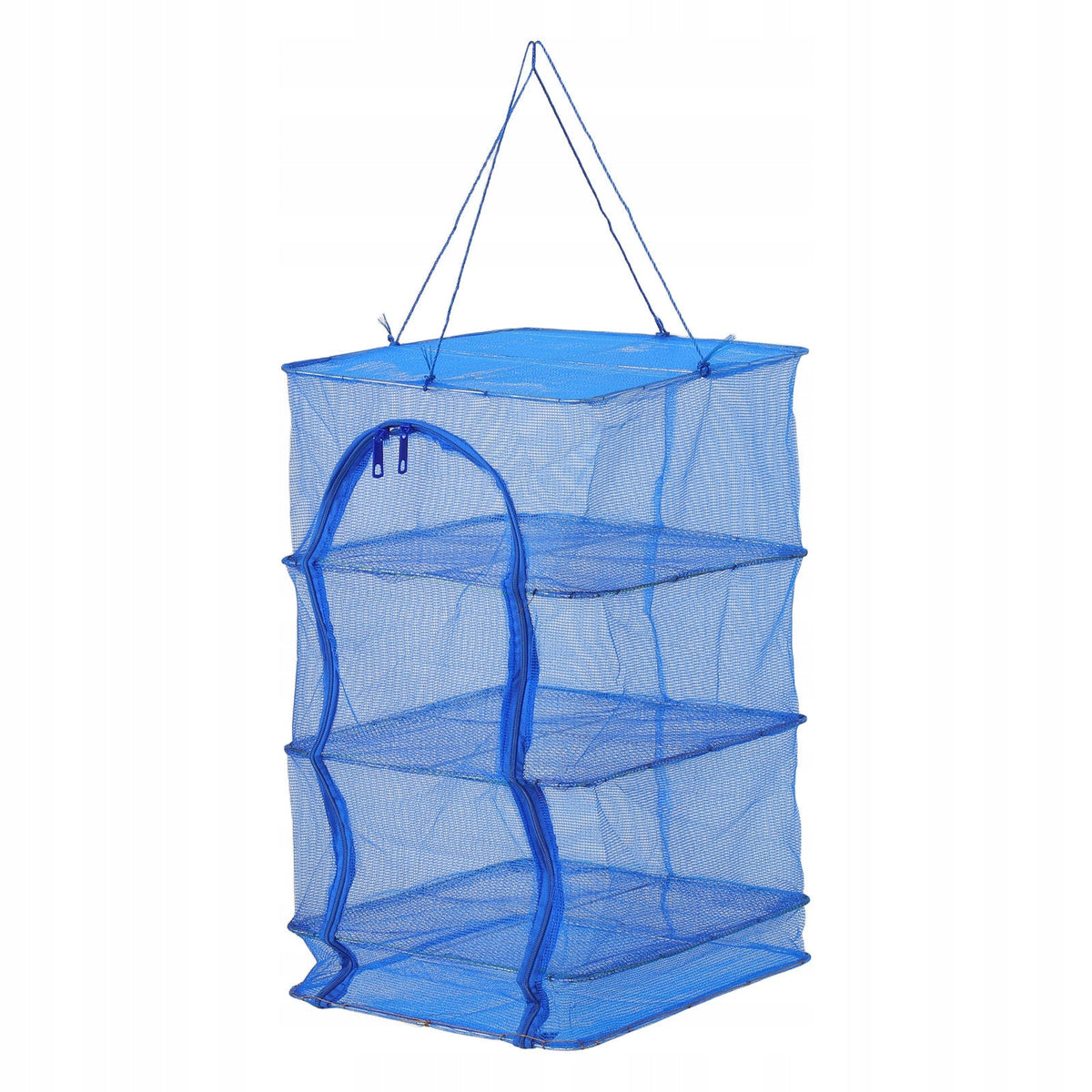 Large Capacity Foldable Mesh Drying Basket for Outdoor Use