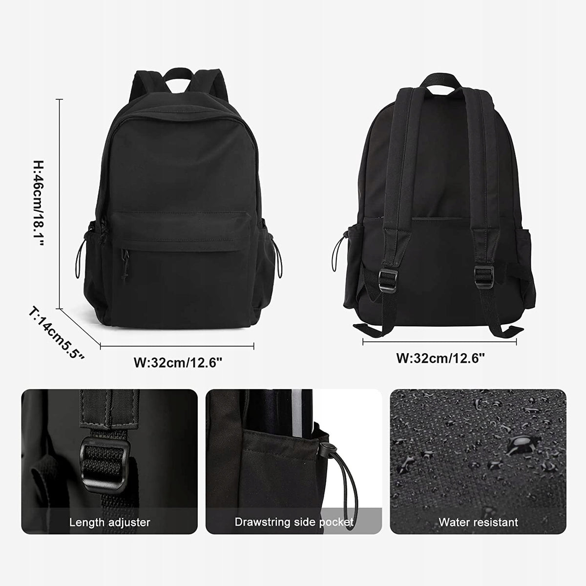 Large Capacity Simple Backpack, Travel Bag Brand Canenco