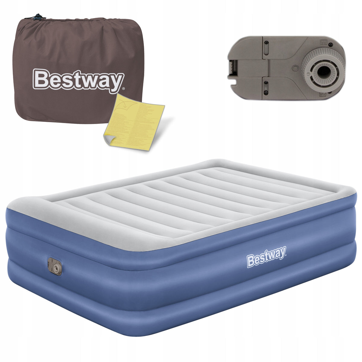 Large Mattress Inflatable Velour Sleeping Bed with Pump Bestway MODEL 2026