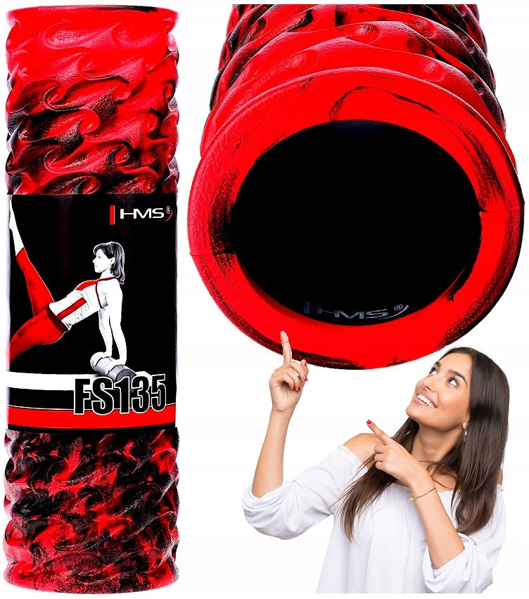 Large Roller Roler Foam Roller for Rolling Massage with Protrusions 45 CM Brand HMS