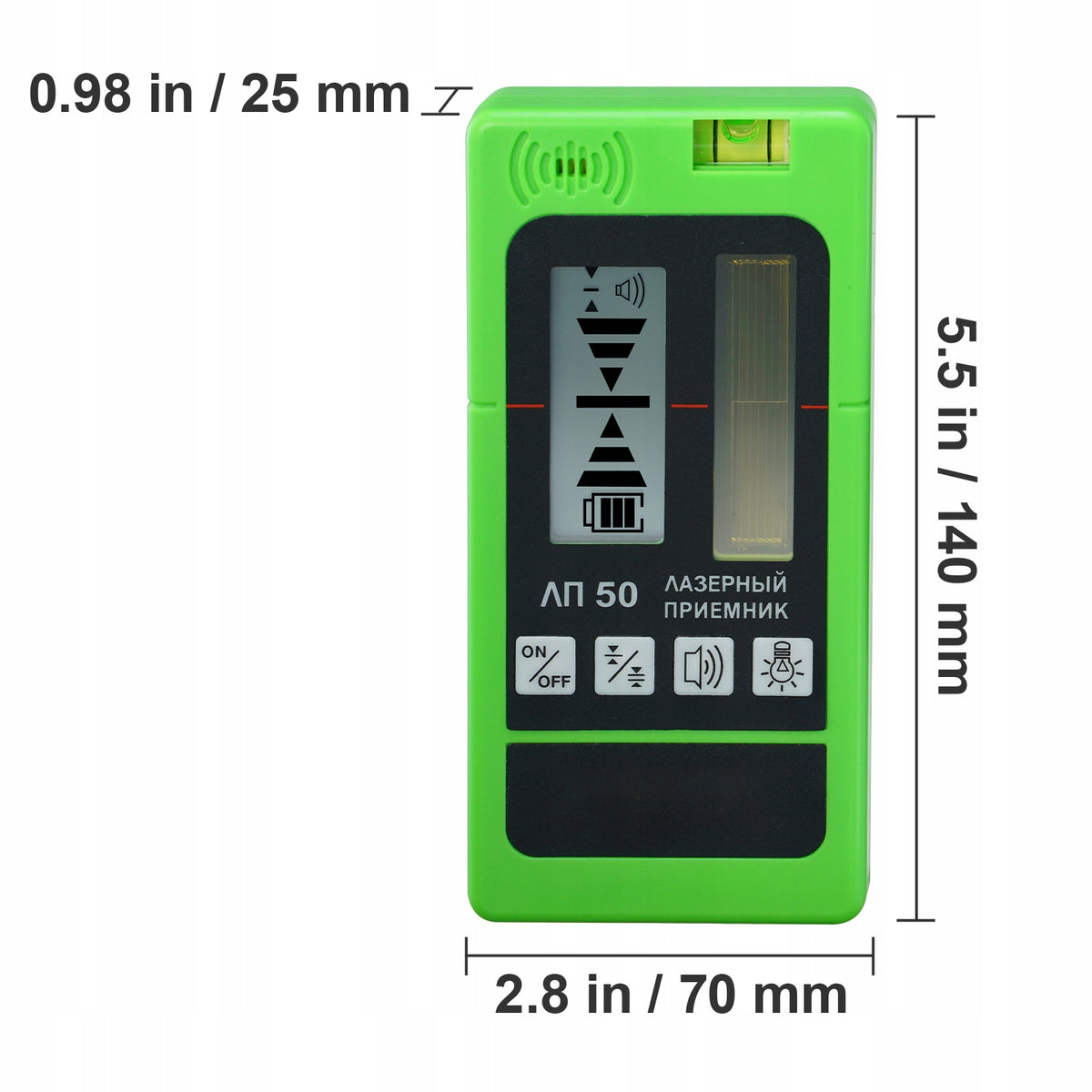 Laser Receiver 0,28KG Dual LCD Display High Accuracy Manufacturer code JGJSQHS200FT58Q