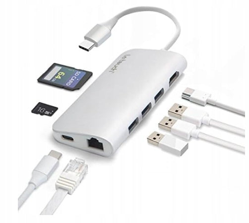 LeTouch 8-in-1 USB C Hub Multi-Port Type-C Adapter