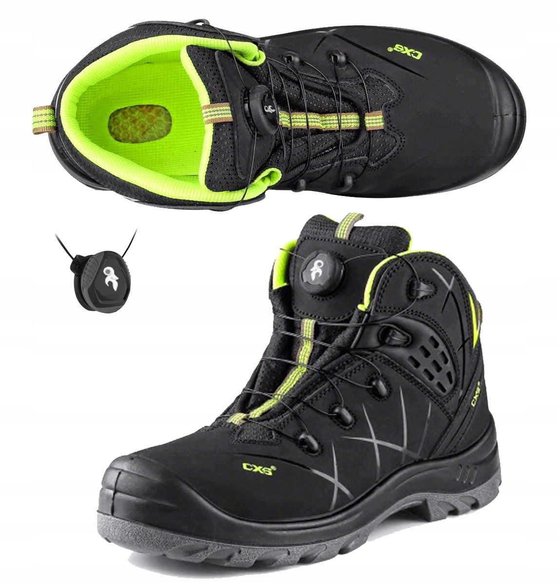 Leather Shoes High Size 42 BOA with Protective Toe Cap Work Boot Packaging status original