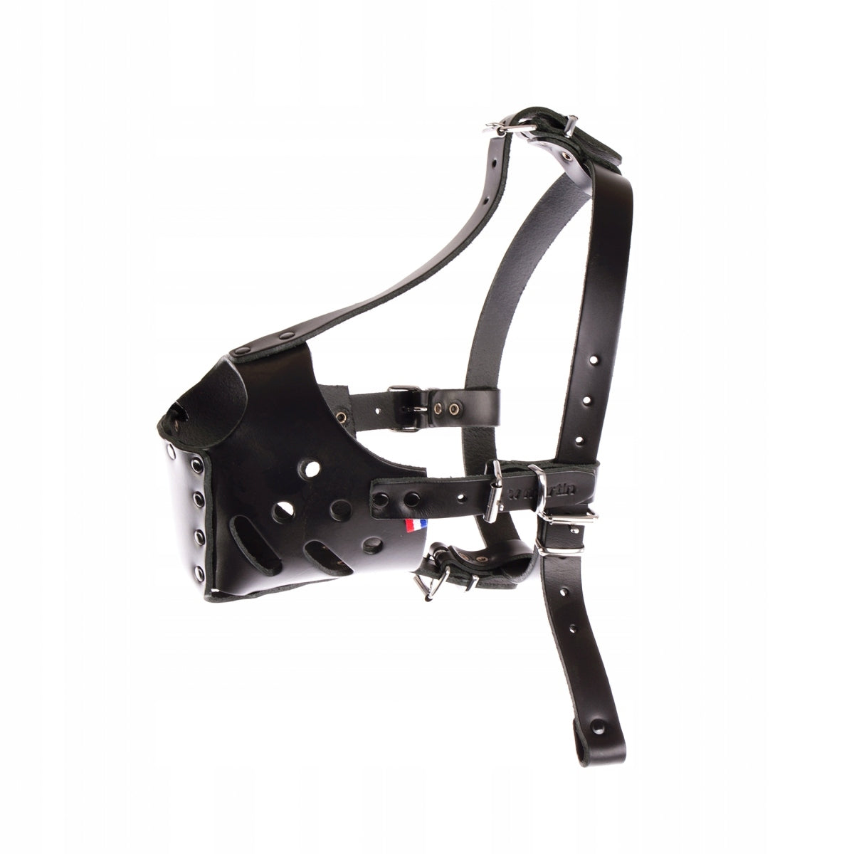 Leather muzzle female for Amstaff bitch