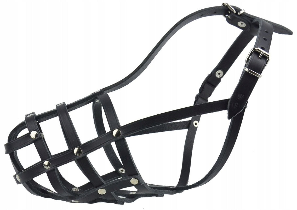 Leather muzzle for Dog Champion German Shepherd W0 33/10cm