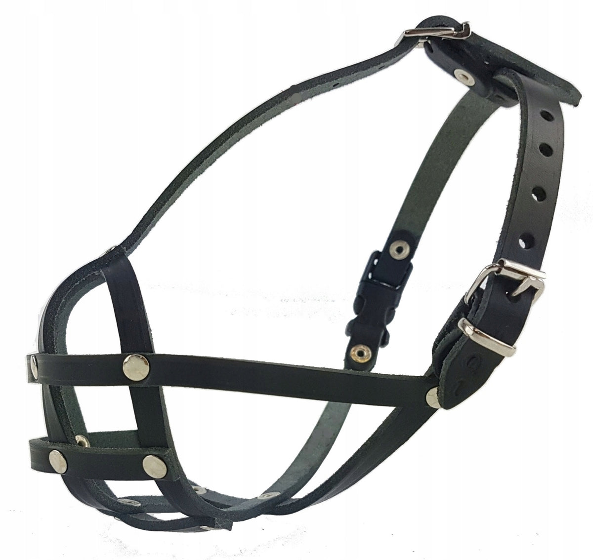Leather muzzle for pug Champion M1