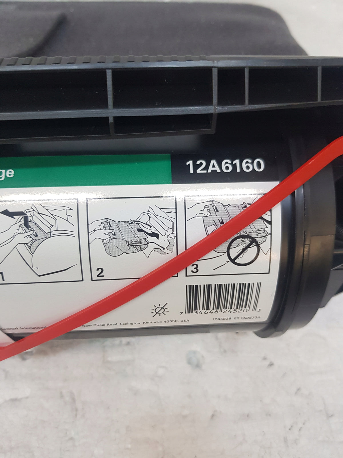 Lexmark 12A6160 Black Toner Manufacturer Lexmark