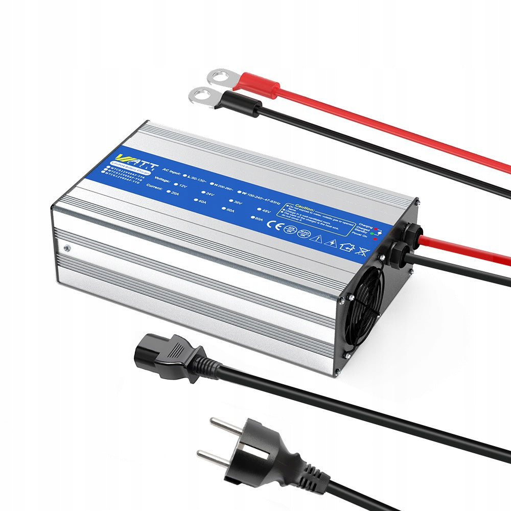 LiFePO4 CHARGER FOR BATTERIES 14.6V 40A PROTECTION | LED INDICATOR