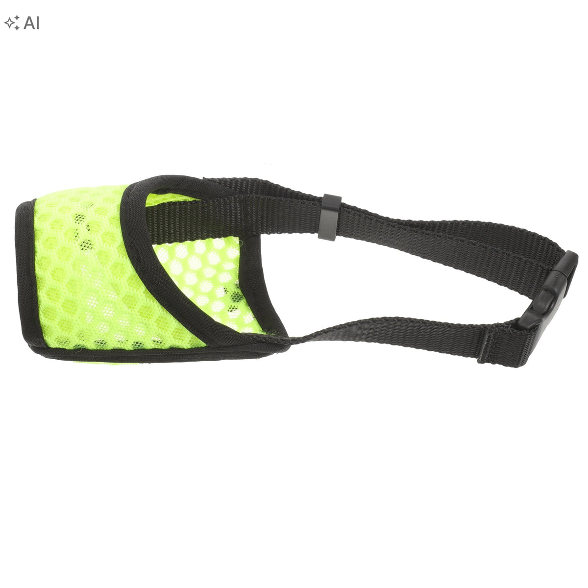 Light Green Breathable Polyester Dog Muzzle Anti-Biting Anti-Barking Mask